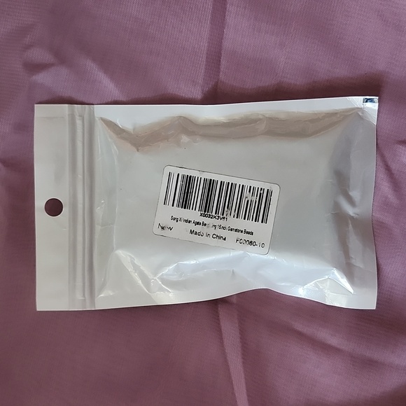 New Indian Agate beads 15 inches to create own jewlery - Picture 2 of 3